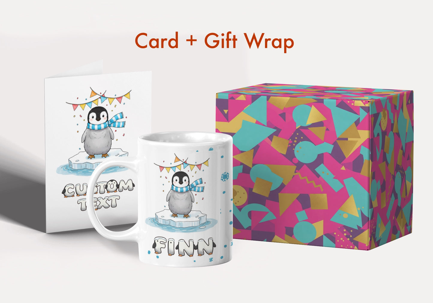 Personalized Child Name Mug with Custom Greeting Card
