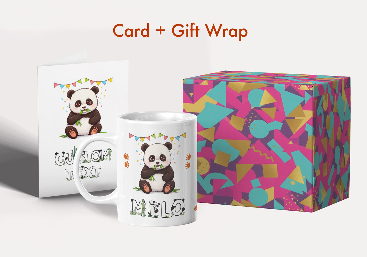 Personalized Child Name Mug with Custom Greeting Card