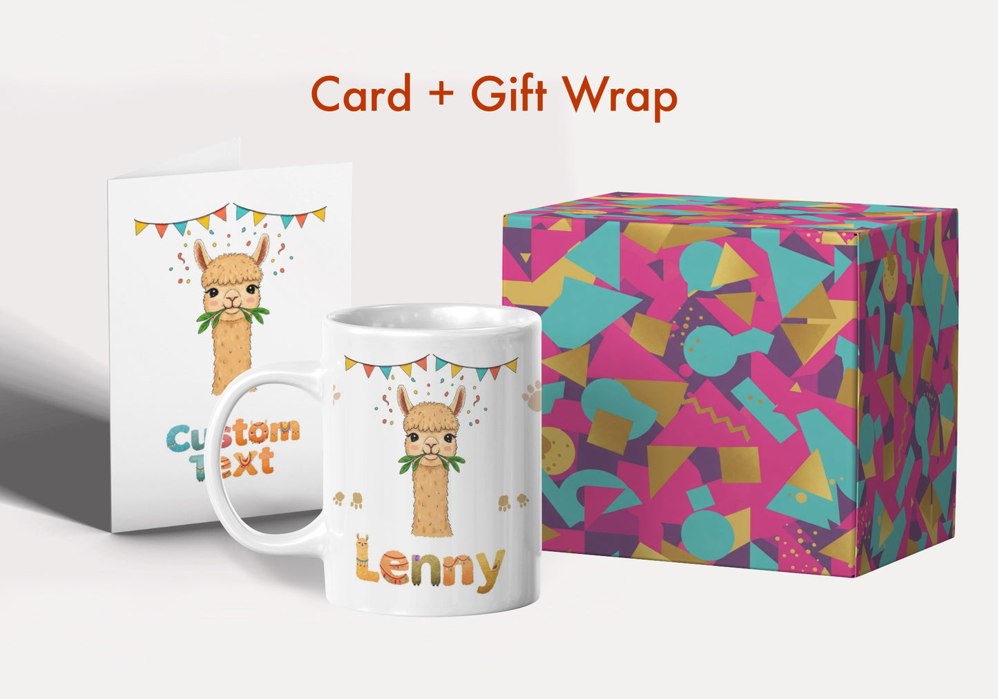 Personalized Child Name Mug with Custom Greeting Card