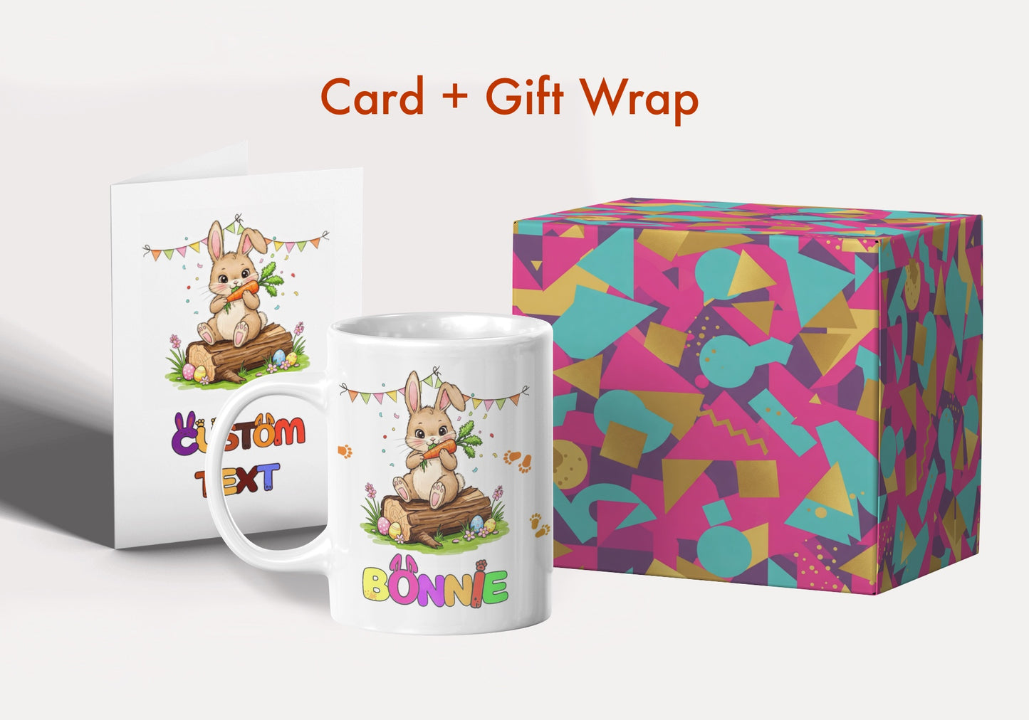 Personalized Child Name Mug with Custom Greeting Card