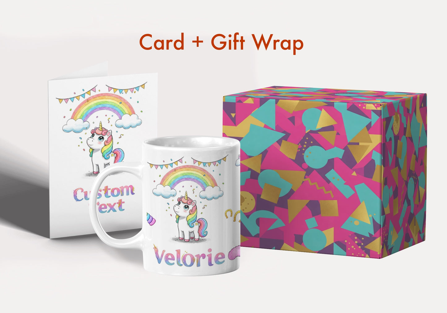 Personalized Child Name Mug with Custom Greeting Card