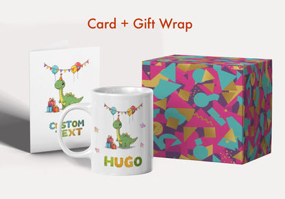 Personalized Child Name Mug with Custom Greeting Card